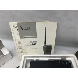 ICOM, IC-MII hand held VHF radio with charge and spare battery 