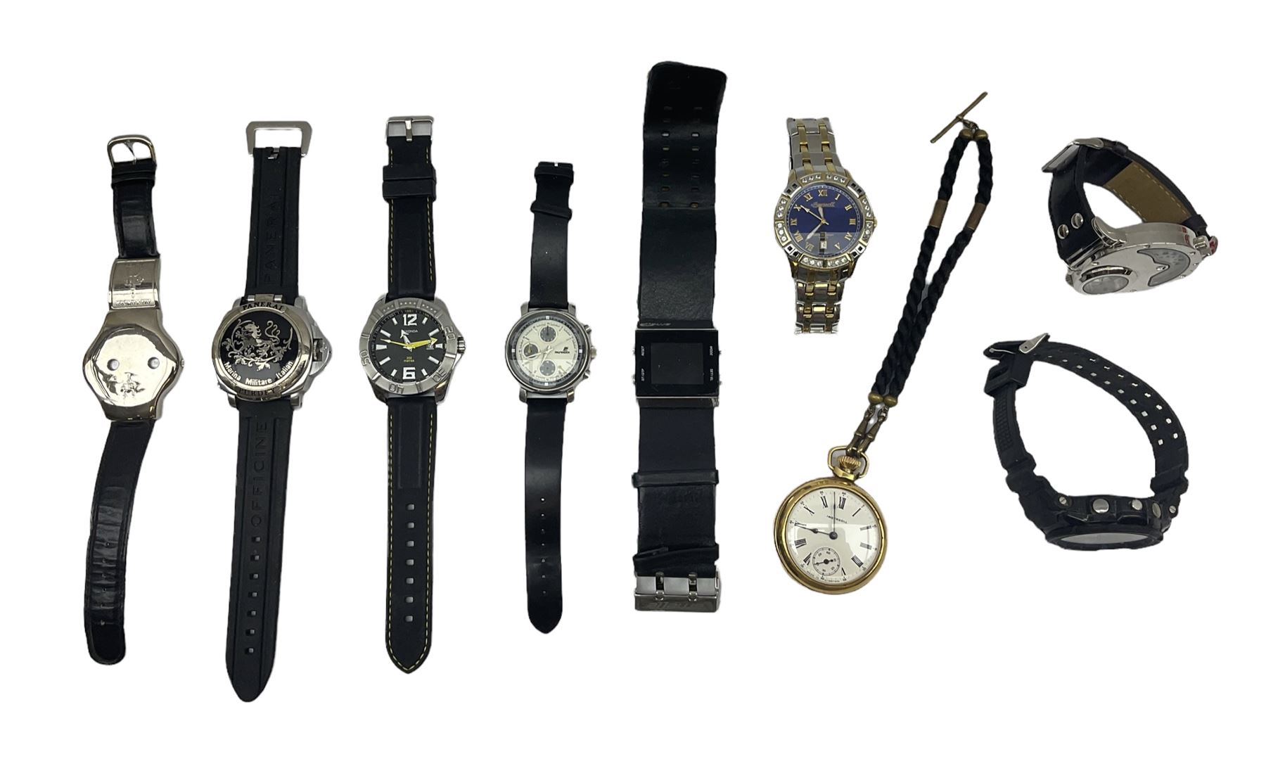 Collection of gents watches to include a Palfinger example, Sekonda, Hi-Tek, Panerai etc