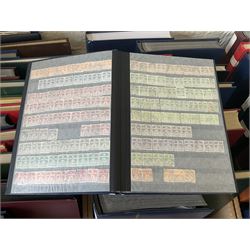 Great British and World stamps, including Norway, Egypt, Korea, Palestine, Iran, China, Switzerland, housed in various stockbooks, albums, and folders