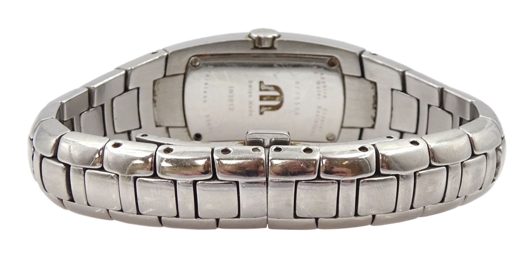 Maurice Lacroix ladies stainless steel diamond set wristwatch, Ref. IN 3012, with additional links