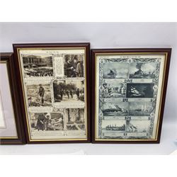 Collection of twenty-one unframed and seven framed prints of predominantly aviation interest after David Pritchard, Brian Petch, Stephen Teasdale, Barry Price, Coulson, Wardle etc; depicting Spitfires, Hurricanes etc; some limited editions with certificates and many bearing multiple signatures on the mount