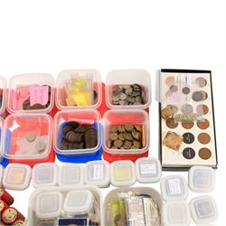 Great British and World coins, including USA 'Morgan' silver dollar, Jersey 1966 brilliant uncirculated two coin set, very large quantity of pre-decimal coins, etc