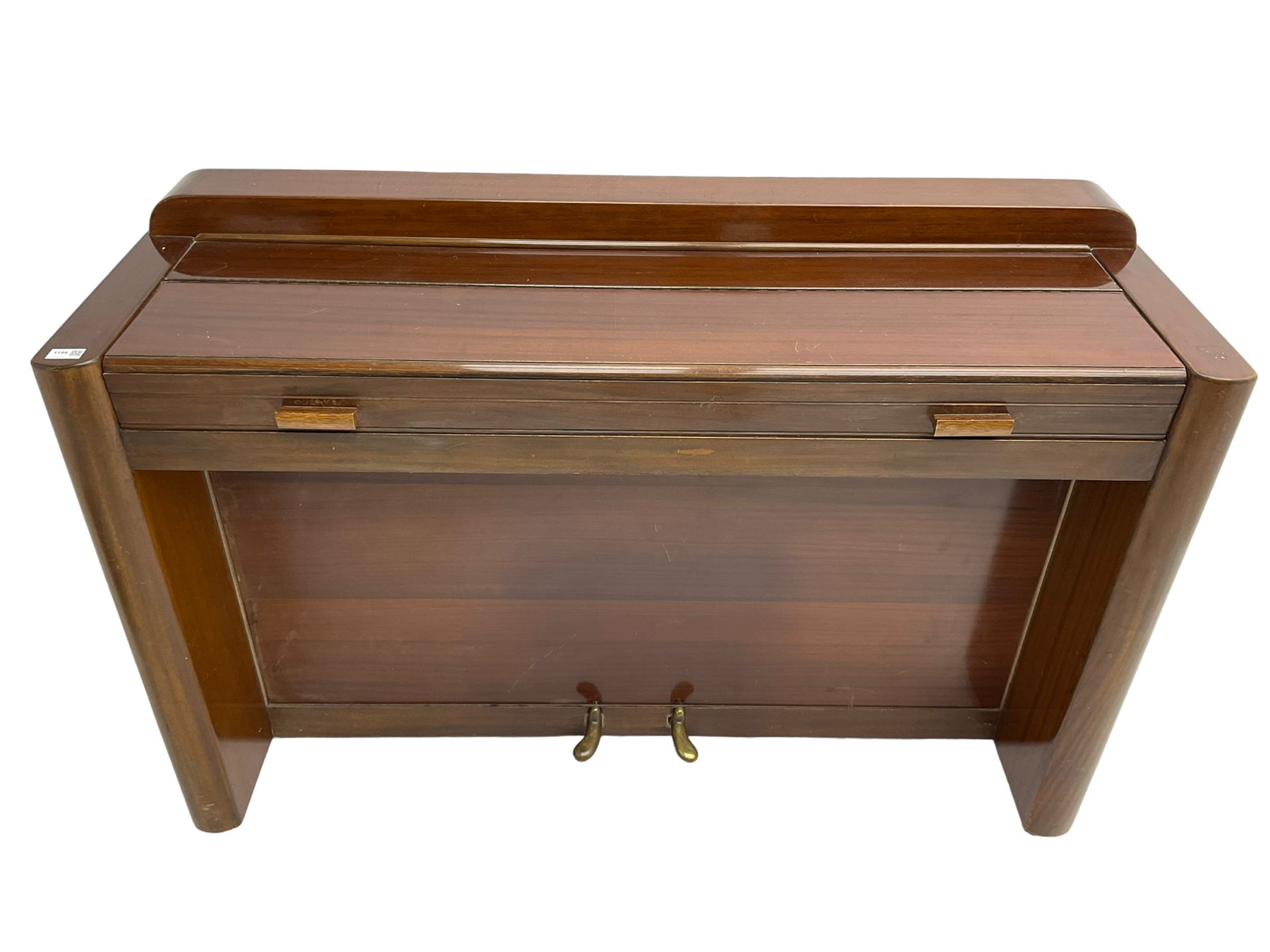 Evestaff Minipiano - mid-20th century mahogany framed upright piano