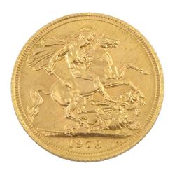 Queen Elizabeth II 1978 gold full sovereign