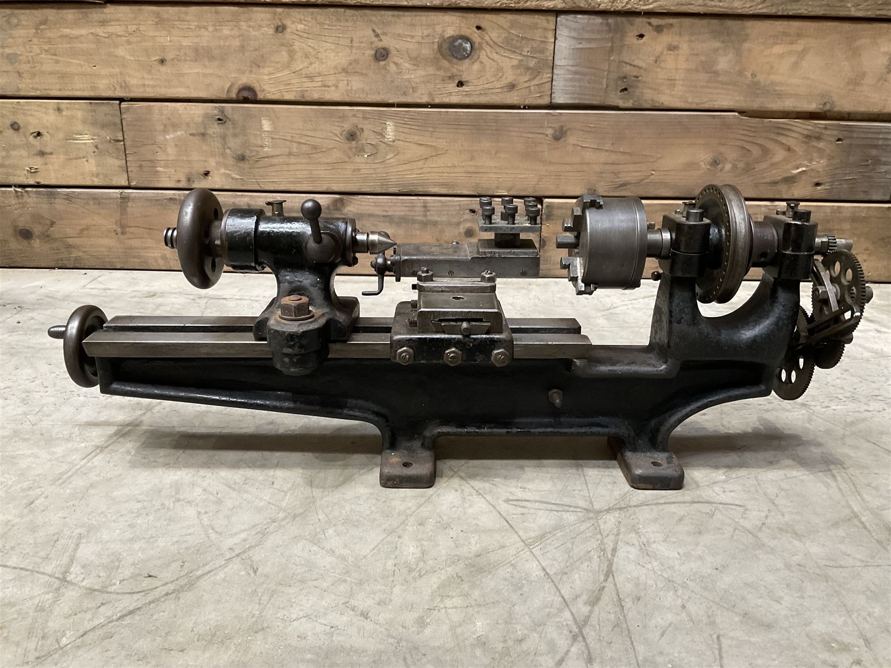 Eclipse mini precision lathe together with pillar drills and magnetic base