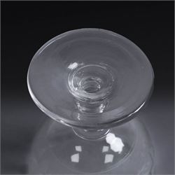 Georgian masonic etched glass rummer, H13cm