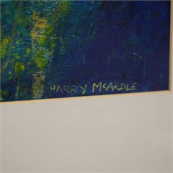 Harry McArdle (British 1941): 'Salt Marsh - North Norfolk', mixed media signed, inscribed on label verso 61cm x 58cm