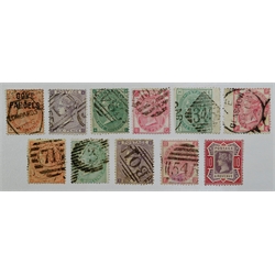  Collection of Great British Queen Victoria stamps including 'Govt Parcels' overprints, 1/- green 'Govt Parcels', 6d green, 6d grey, 3d carmine etc, in stockcards and on album pages   