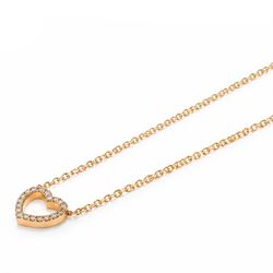 Tiffany & Co. 18ct gold 'Mini Metro' diamond heart pendant, stamped 750, boxed