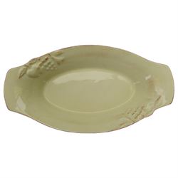 Collection of Denby Calm pattern tea and dinner wares,  including plates, bowls and teacups, jug, etc together with similar green stoneware dinner wares