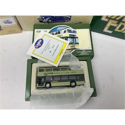 Corgi - twenty eight modern die-cast model coaches, buses and wagons to include Corgi Classics 35305, 96991, 97002, two 97108, 97208, 97267, 97335, 97871 and 98162; limited edition sets D949/26, 97107 and 97185; The Yorkshire Rider Series 91700, 91853, 91858 and 91862; all but one in original boxes or perspex display cases, most with certificates (27)