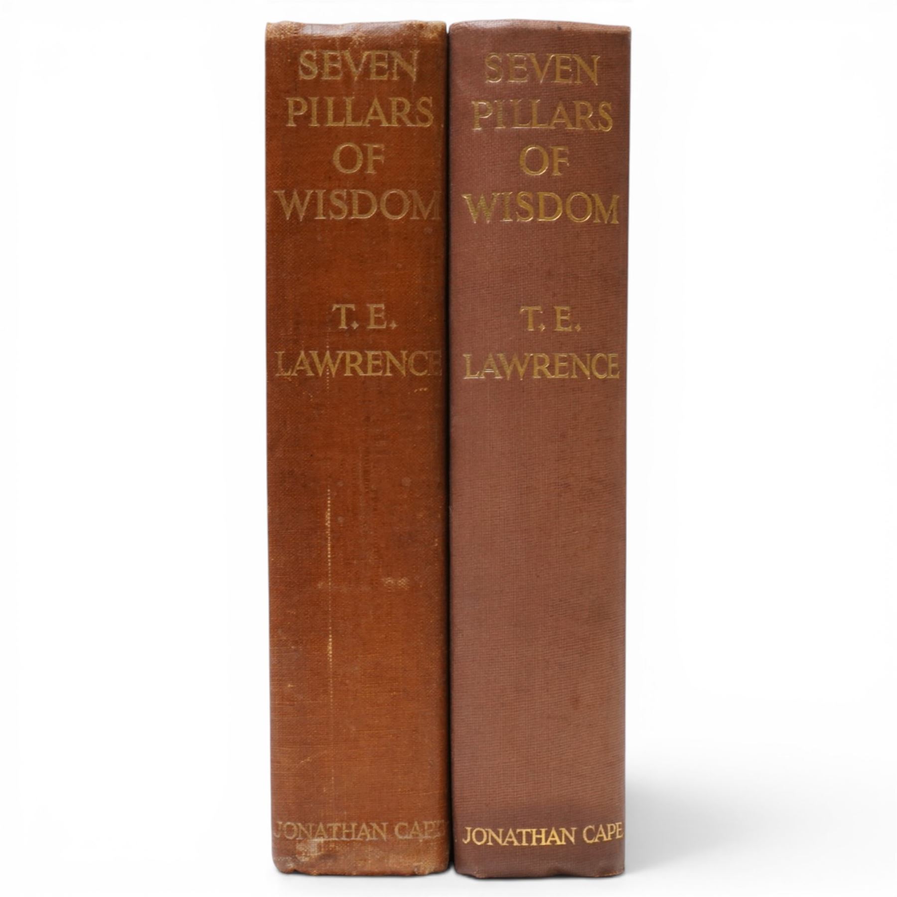 Lawrence, T E - Seven Pillars of Wisdom , first trade edition, Jonathan Cape 1935 original cloth and another copy, fifth impression 1935 (2)