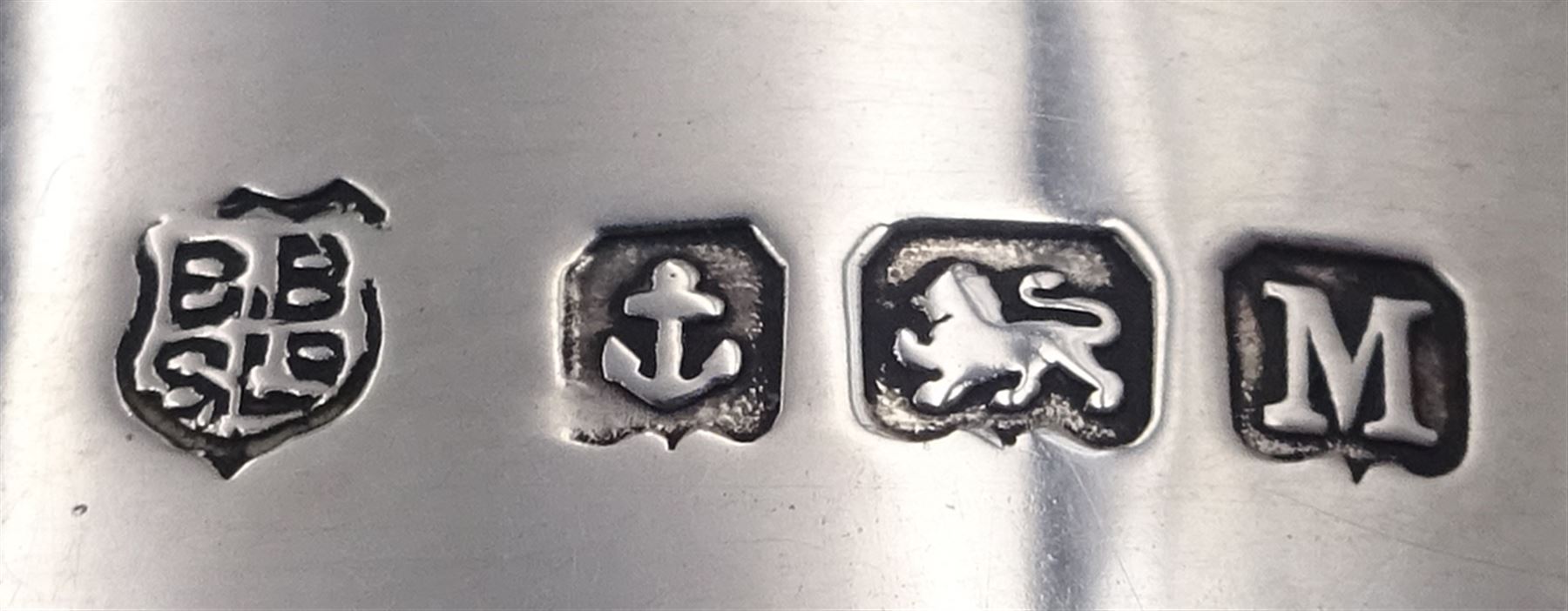 Small 1930's christening mug, of slightly tapering plain form, with C handle, upon circular spreading foot, hallmarked Barker Brothers Silver Ltd, Birmingham 1936, together with a set of twelve Dutch silver coffee spoons, with twist handles, impressed with GZ for Johannes Albertus Adolf Gerritsen and sword mark to bowls and five other silver spoons, each with varying designs and hallmarks, approximate total weight 7.42 ozt (230.5 grams)