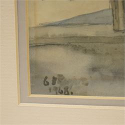 Charles Herbert 'Charlie' Rogers (Newcastle 1930-2020): Street Scene, watercolour and ink signed and dated 1968, 24cm x 34cm