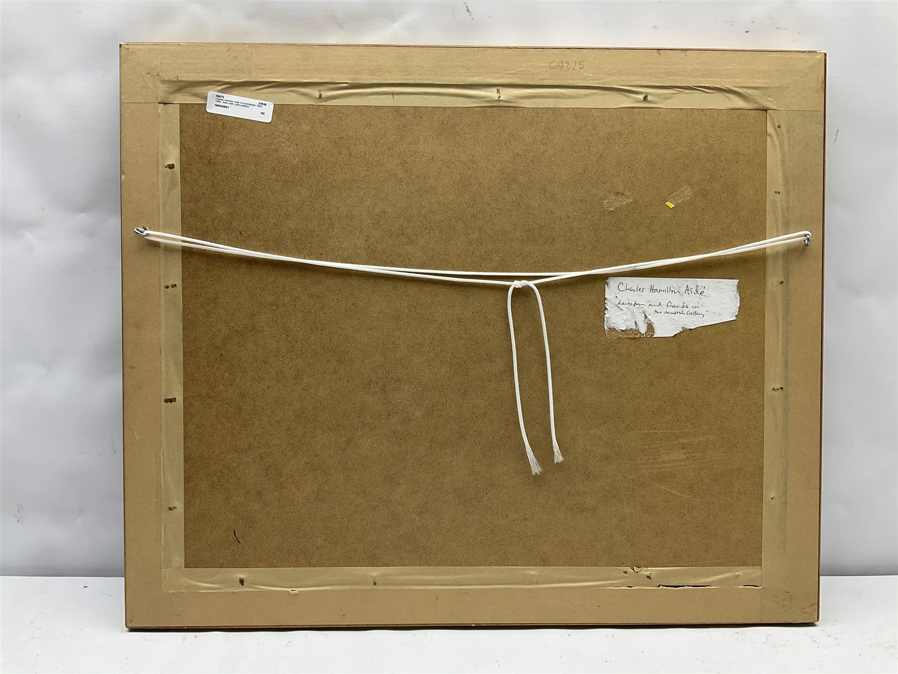 Charles Hamilton Aide (French/British 1826-1906): 'Lord Leighton and Friends, in the Minstrel's Gallery', watercolour signed and dated with monogram 1860, 23cm x 35cm 