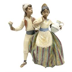 Lladro figure, Valencian Courtship, modelled as a couple, in original box, no 2239, year issued 1993, year retired 2004, H30cm