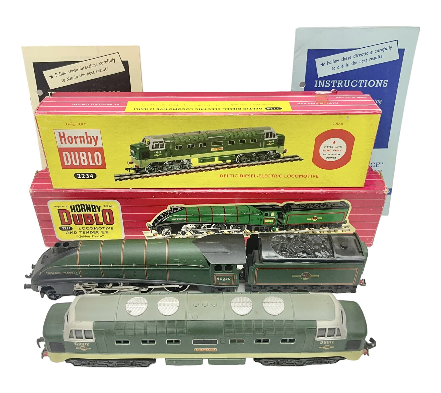 Hornby Dublo 2 rail Class A4 4 6 2 locomotive Golden Fleece No
