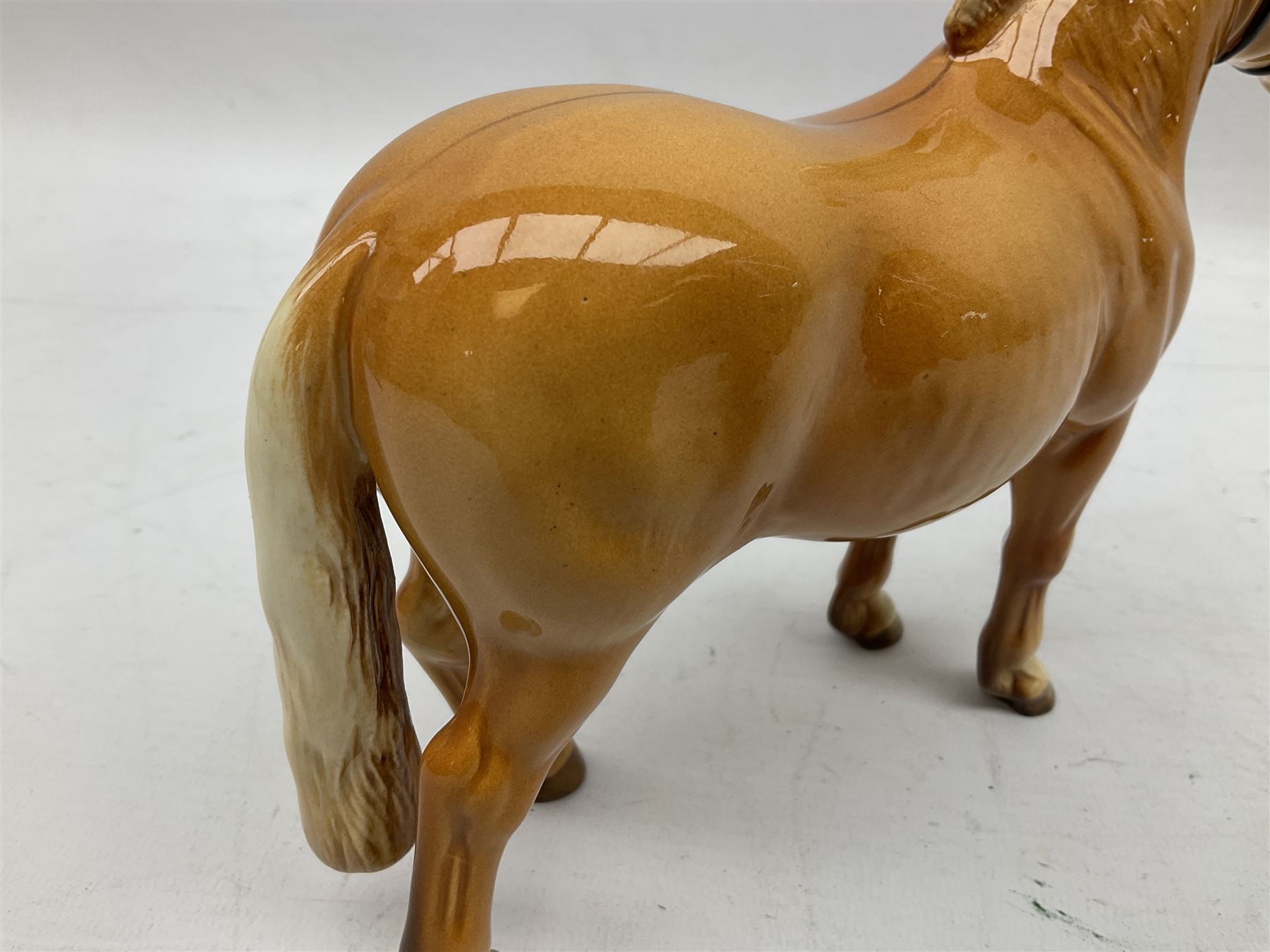 Beswick Norwegian Fjord Horse in Dun gloss, no. 2282, printed mark beneath, H16cm
