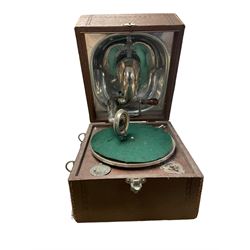 Decca wind up table top gramophone