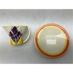 Moorland Staffordshire Chelsea Works Burslem Crocus Pattern teacup and saucer