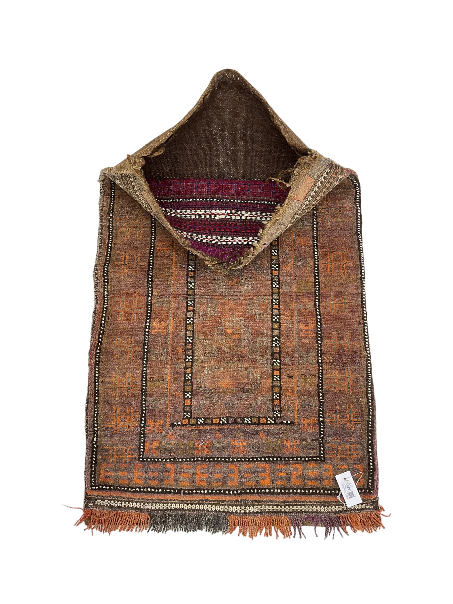 Persian saddle bag, decorated with geometric patterns The Furnishings