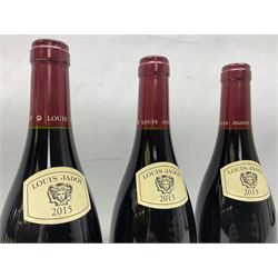 Mixed red wine from Louis Jadot, to include, 2015 Volnay, 2015 Pommard Clos De La Commaraine, 2015 Nuits Saint Georges, etc, various contents and proof, (10)