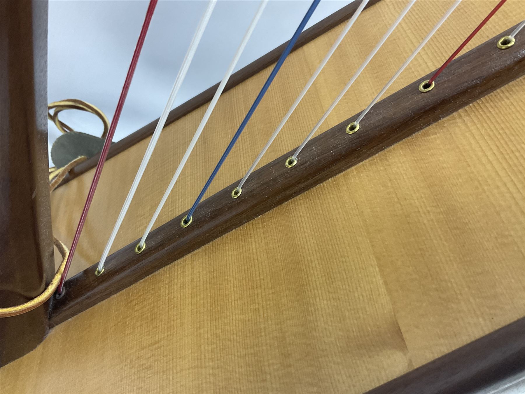 Contemporary 24 string Celtic or Irish Folk Harp with an Ash soundboard and 24 sharpening keys, with three music books, tutorial and DVD In a soft carrying case with tuning key 