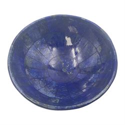 Lapis lazuli mosaic bowl, D11cm, H4cm