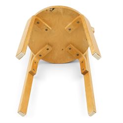 Alvar Aalto (Finnish 1898-1976) for Artek, distributed by Finmar - pair of model 68 chair, of bentwood construction
