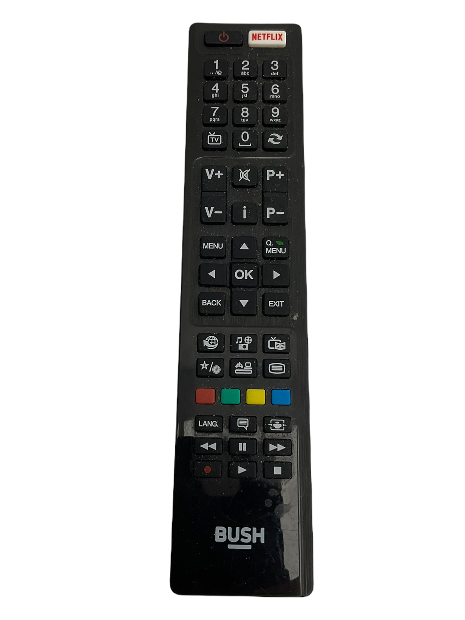 BUSH TV DLED49287FHD 49'' television with remote and a PAIYDA FS22C-2.0