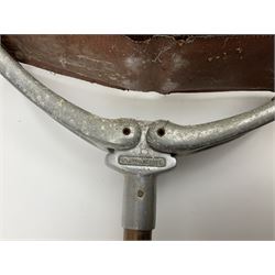 Adjustable Gamebird shooting stick, together with Mills Munitions shooting stick, Featherwate shooting stick, five others and two wooden walking sticks.  