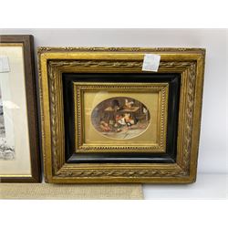Pair of framed horse racing prints, A National Candidate and A Bona Fide Fox Chaser, together with seven other framed prints 
