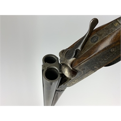 Spanish Victor Sarasqueta Eibar 12-bore sidelock ejector side-by-side double barrel shotgun with walnut stock and 71cm barrels No.218961, L115cm overall SHOTGUN CERTIFICATE REQUIRED