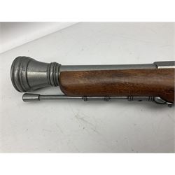 Webley Mark III .22 Sports Starting Pistol, top venting, with bakelite grips, boxed with instructions; and a reproduction Georgian Tower flintlock blunderbuss (2)
