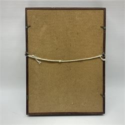 Set of six 19th century Grand Tour plaster intaglios, each depicting classical figures, frame H25cm, W19cm