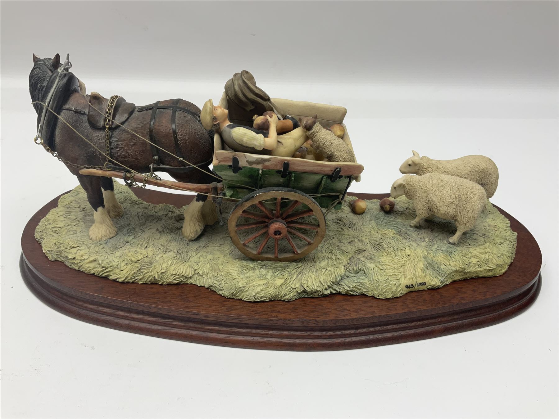 Collection of Border Fine Arts figures, comprising limited edition Supplementary Feeding 943/1750, On The Hill B0877, Run Rabbit Run JH42, James Herriott Studio Collection Venturing Out A22942 and Barn Owlets A25053, two with certificates (6)