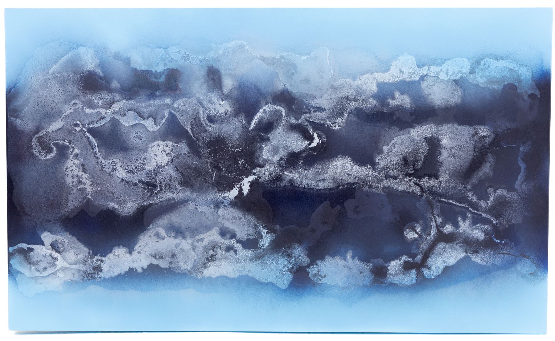 Fintan Whelan (Irish 1967-): 'Ocean Sky', mixed media on canvas unsigned, with certificate of authenticity, 90cm x 150cm 