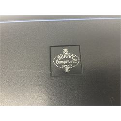 Buffet Crampon Model BC6010 silver plated three-piece flute, serial no.767918; in fitted case with cleaning rod