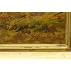 Ernest Higgins Rigg (Staithes Group 1868-1947): 'Hinderwell - Haytime', oil on canvas signed, titled in a later hand verso 45cm x 60cm