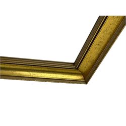 Large gilt framed wall mirror, bevelled mirror plate