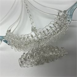 Large collection of hand-blown glass animals and figures, to include fish, birds, cats, dogs, monkeys etc