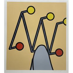 Patrick Caulfield (British 1936-2005): 'Thus, she would come, escaped, half-dead to my door’, no.11 from 'Some Poems of Jules Laforgue' Edition C, screenprint signed and numbered 57/100 in pencil pub. 1973, 41cm x 36cm with full margins