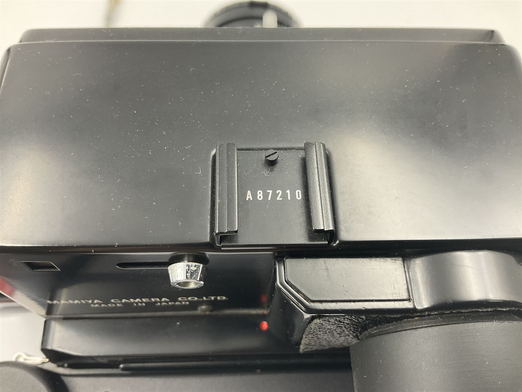 Mamiya Universal camera body, serial no. A87210, with 'Mamiya - Sekor P 1:4.7 f=127mm' lens, serial no. 31476 and Mamiya 6x9 roll film adapter