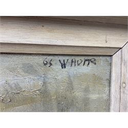 Herbert Whone (Northern British 1925-2011): 'A View near Huddersfield', oil on canvas signed and dated '65, 62cm x 118cm