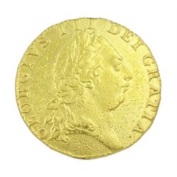 George III 1792 gold spade guinea coin