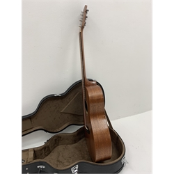  Tanglewood Model TW3E mahogany cased semi-acoustic six-string guitar, serial no.YU160100484, L103cm, in carrying case  
