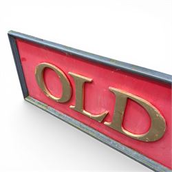 Old Red Lion - aluminium, red and gold painted pub sign