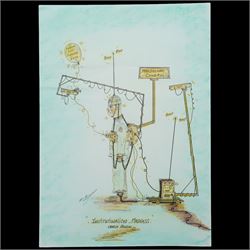 Charles Bronson (Charles Arthur Salvador) (British 1952-): A comprehensive collection of five hundred mixed media works executed between 2000 and 2025. Produced during the artist’s long-term incarceration, the works are primarily in ink, coloured pencil and mixed media on paper. The collection includes multiple formats: A5 (15 works), A4 (308 works), A3 (164 works) and A2 (13 works). Some are signed and dated; a number are executed on the reverse of official prison documents and other repurposed materials, reflecting the limited availability of art materials within the prison environment. This collection represents the largest body of the artist’s work to be offered as a single lot and has not previously been available on the market. (500) (unframed)

Notes: Dated examples span the period from 2000 to 2025, with the greatest concentration produced between 2012 and 2019 and including a group of recent large-scale works from the final years of the period; approximately twenty percent are undated.