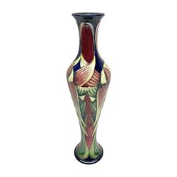 Moorcroft vase, decorated in the Trinity pattern by Philip Gibson, circa 2003, H31.5cm 