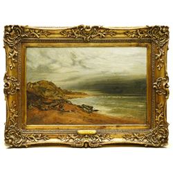 Alexander Williams RHA (Irish 1846-1930): 'A Breezy Day', oil on canvas signed and dated 1850, 38cm x 58cm